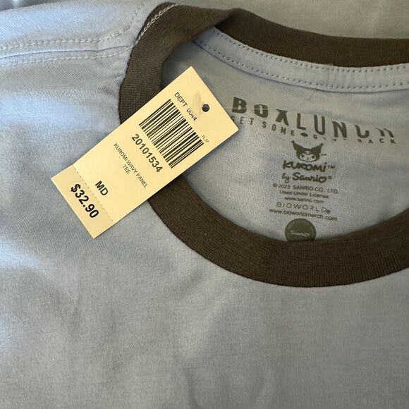 Sanrio Kuromi T-Shirt Size medium BoxLunch Short Sleeve W/Skull details Cotton - Picture 5 of 5